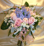Wedding Bouquet of Roses and Hyacintus - CODE 7103